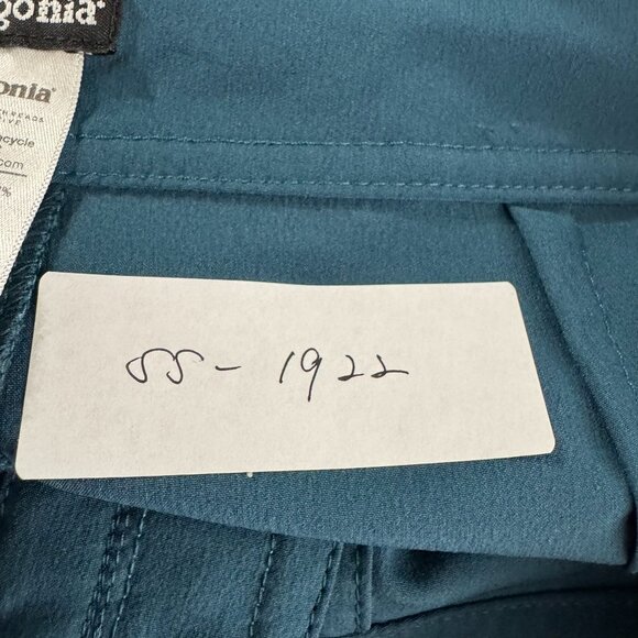 Patagonia Meridian Board Shorts Womens Size 0 Teal Beach Solid SS-1922 - Picture 2 of 10